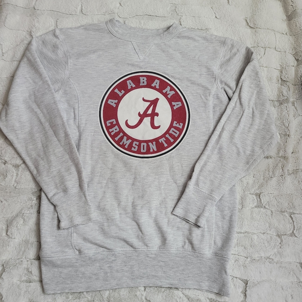 Alta Gracia Size Small Gray Alabama Crimson Tide Crewneck Sweatshirt